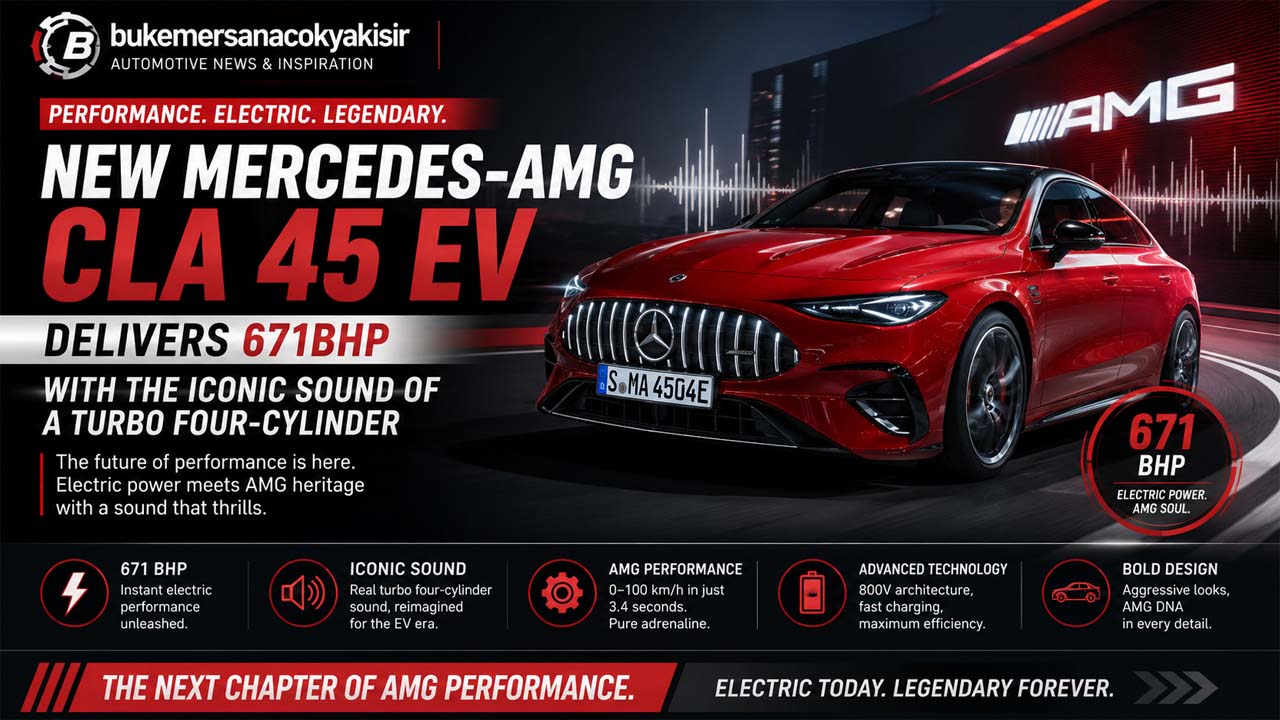 New Mercedes-AMG CLA 45 EV Delivers 671bhp with the Iconic Sound of a Turbo Four-Cylinder