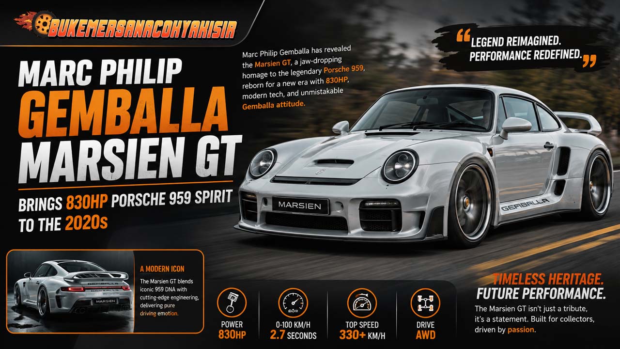 Marc Philip Gemballa Marsien GT Brings 830HP Porsche 959 Spirit to the 2020s